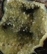 Calcite Crystal Filled Septarian Geode - Utah #37234-2